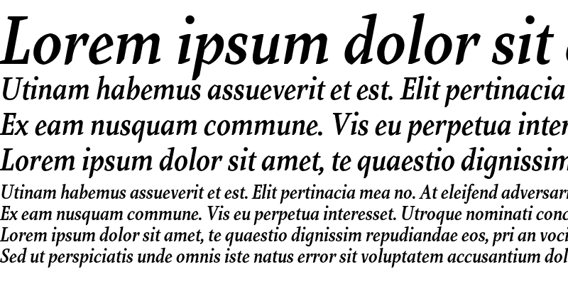 Sample of Farrerons Serif DemiBold