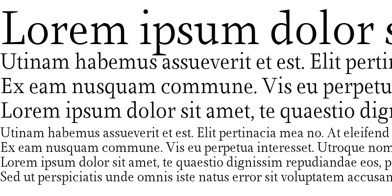 Sample of Farrerons Serif Light