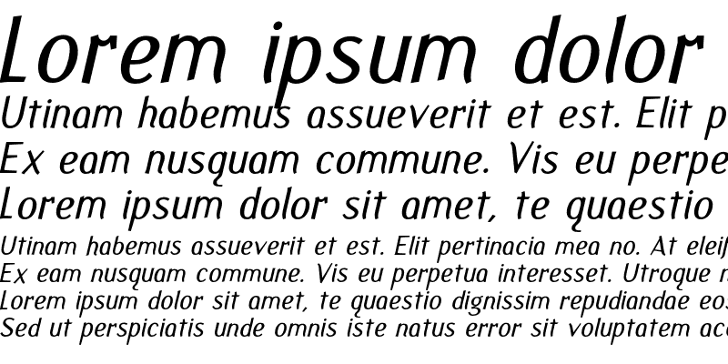 Sample of Fasciani-Senza Italic