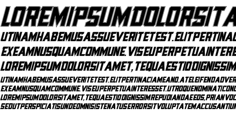 Sample of Fatcat Bold Italic