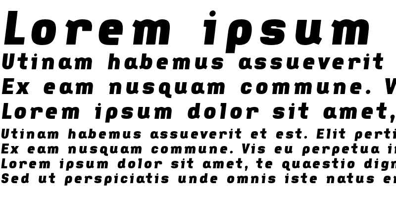 Sample of FauxCRA ExtraBold Italic