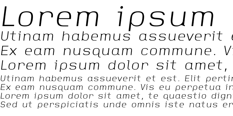 Sample of FauxCRA Light Italic