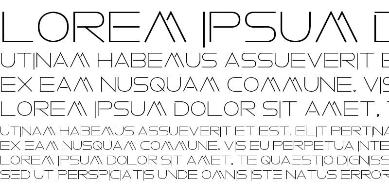 Sample of Faxine Sky Bold