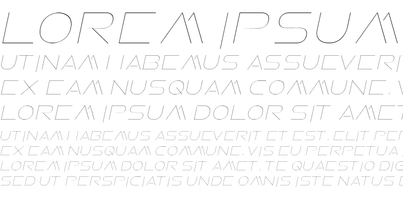 Sample of Faxine Sky Italic