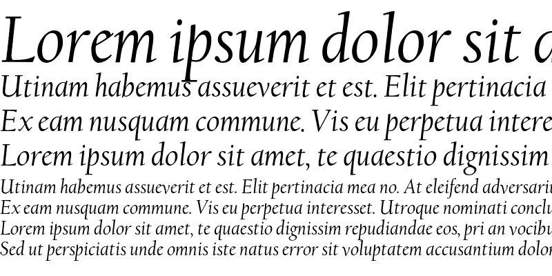 Sample of FBCalifornian Italic