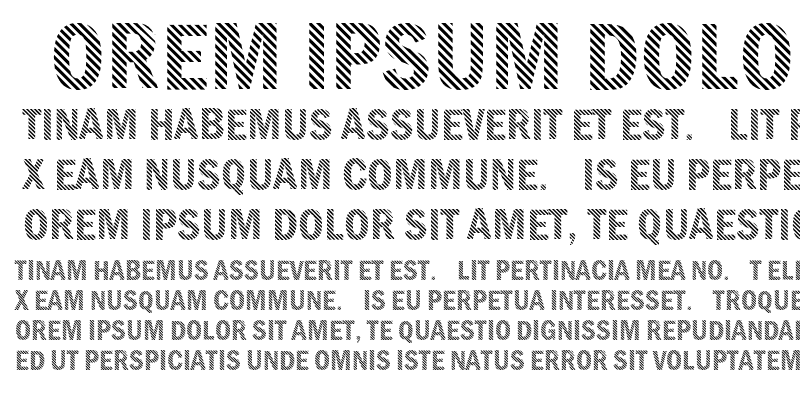 Sample of FD Stripped for BUP Sans Condensed SemiBold