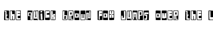 Preview of FE Box Font Negative Regular
