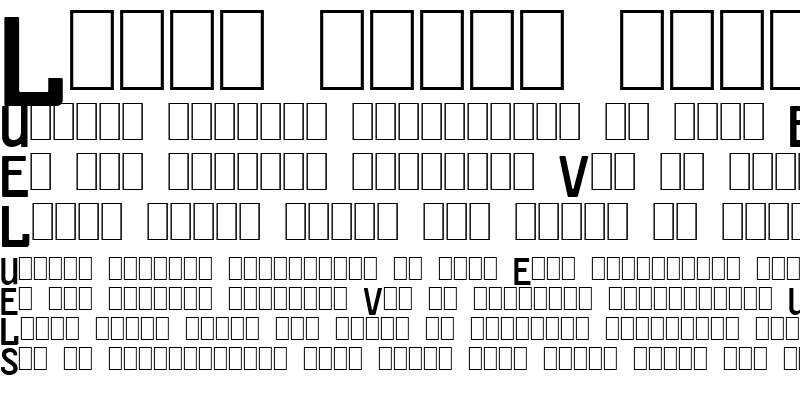 Sample of FE-Font