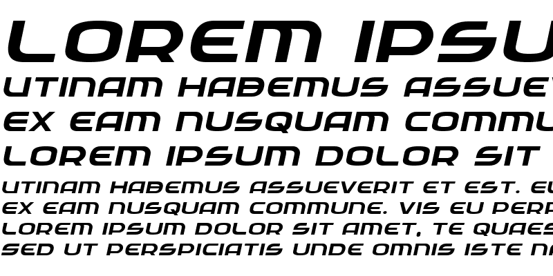 Sample of Federal Service Expanded Italic
