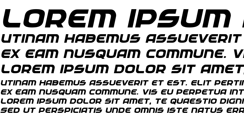 Sample of Federal Service ExtraBold Italic