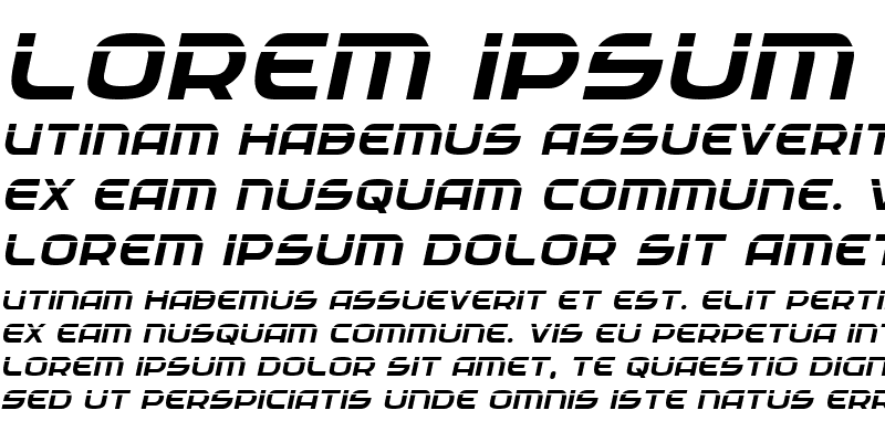 Sample of Federal Service Laser Italic