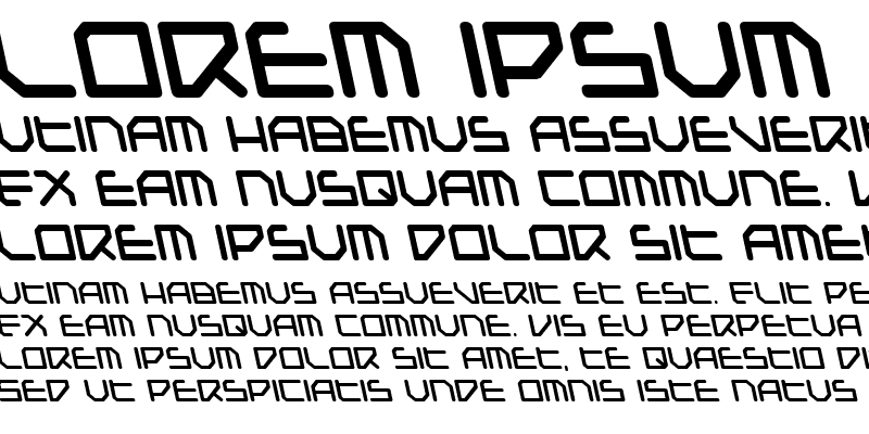 Sample of Federapolis Bold Leftalic Bold