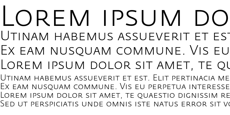 Sample of Fedra Sans Light SC Regular