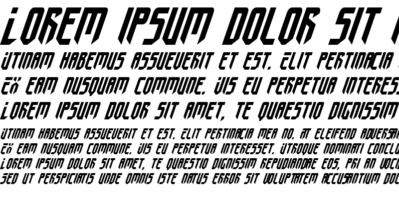 Sample of Fedyral II Italic