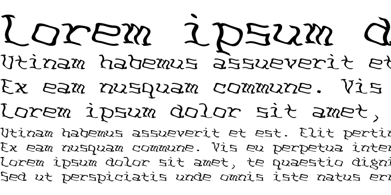 Sample of FeggoliteDancing Italic