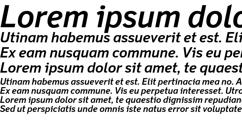 Sample of Felbridge Std Bold Italic