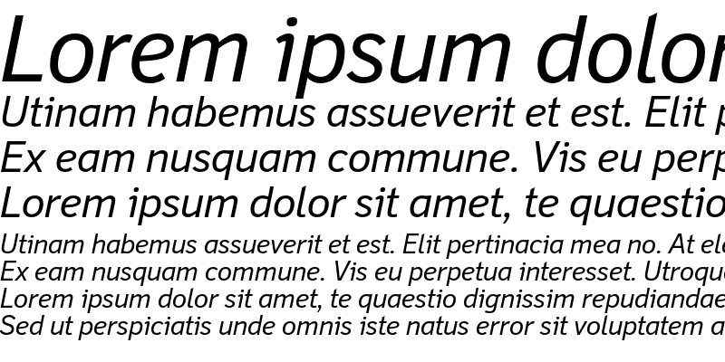 Sample of Felbridge Std Italic