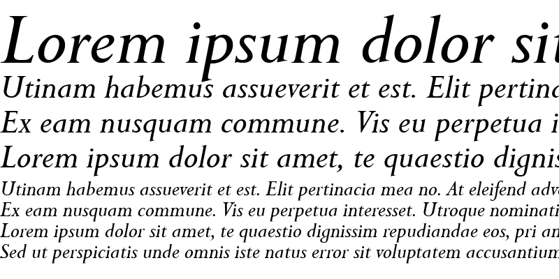 Sample of Felicity Italic