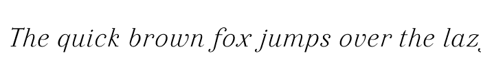 Preview of Felina SerifLight Italic Regular