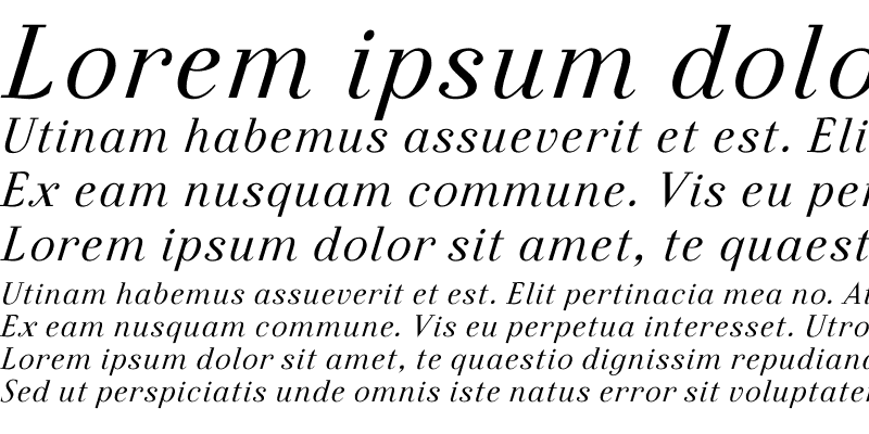 Sample of Felina SerifRegular Italic Regular