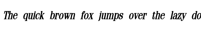 Preview of Feline-Condensed Bold Italic