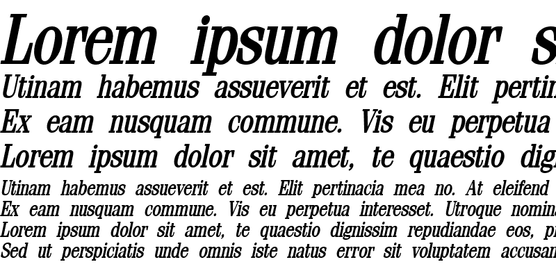 Sample of Feline-Condensed Bold Italic