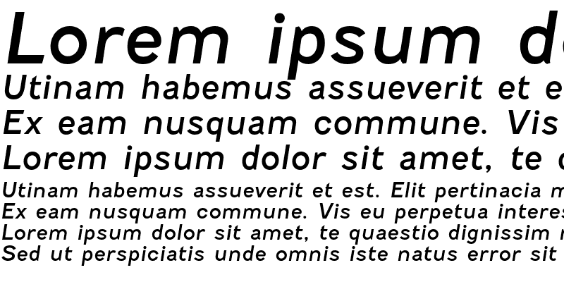 Sample of Fenwick Italic