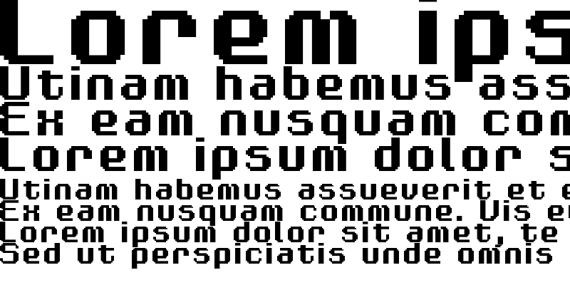 Sample of FFF Modulas Bold Extended