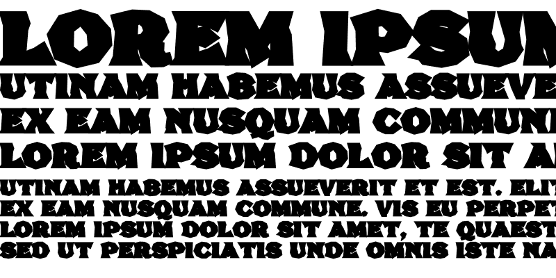 Sample of FHA Brokn Gothic BustdD NC