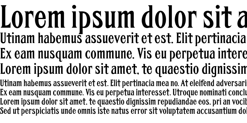 Sample of FHA Condensed French NC Regular