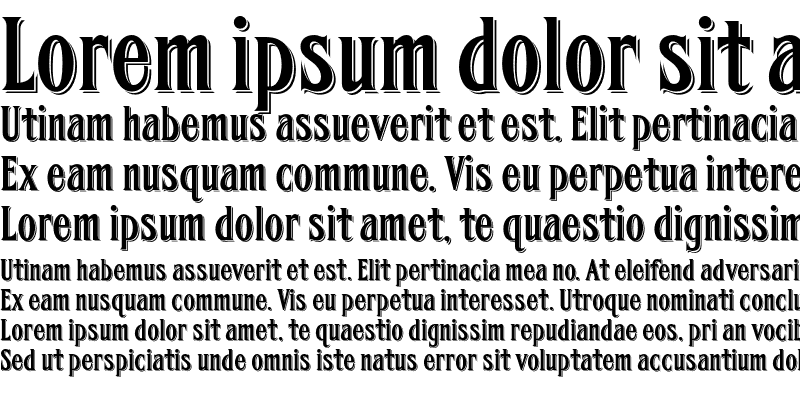 Sample of FHA Condensed French Shaded NC Regular