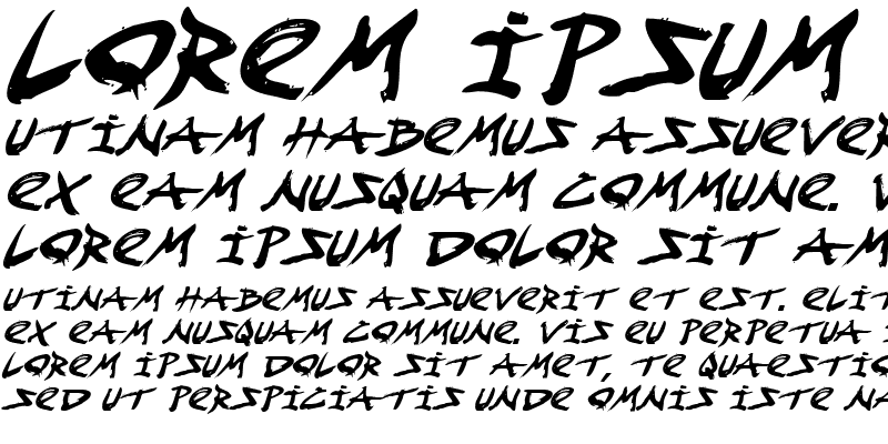 Sample of Fight Kid Italic Italic