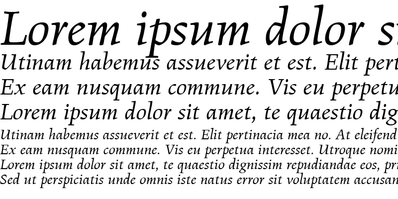 Sample of Figural Book Italic