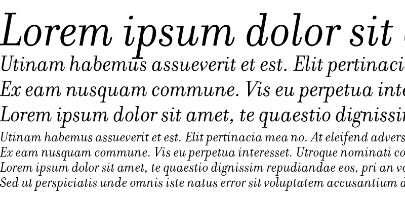 Sample of Filosofia OT Italic