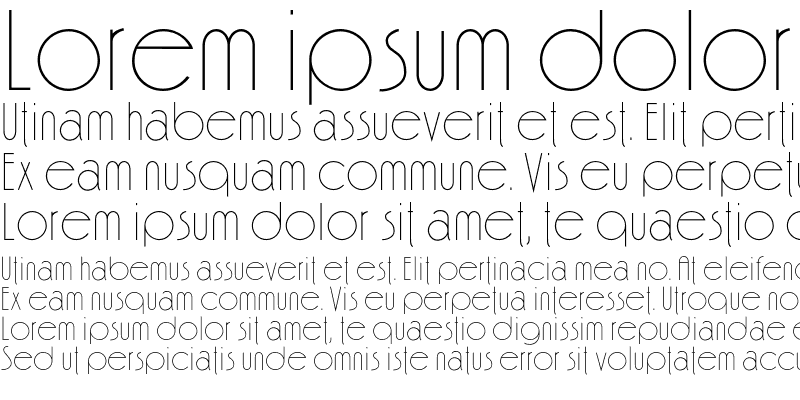 Sample of Fina Font