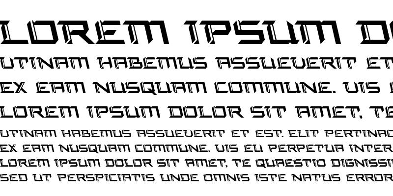 Sample of Final Front Leftalic Italic