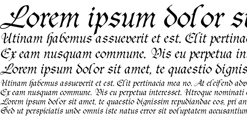 Sample of Fiorne Italic