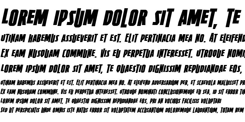 Sample of Firepower BB Italic