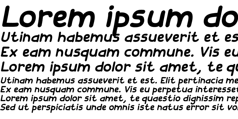 Sample of Fishes Friends Bold Italic