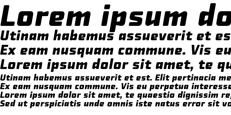 Sample of Fishmonger EB Italic