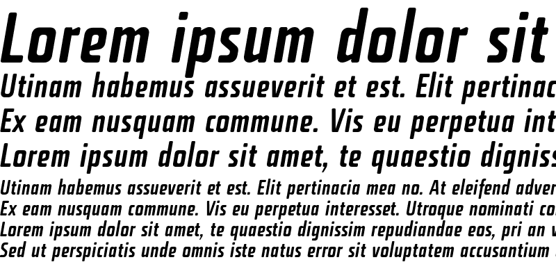 Sample of Fishmonger ECS Italic