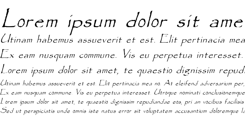 Sample of Fitzroy Italic