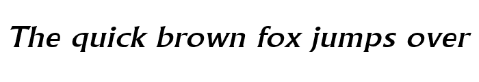 Preview of FlairWide Italic