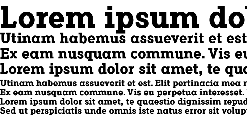Sample of Flamante Serif Bold