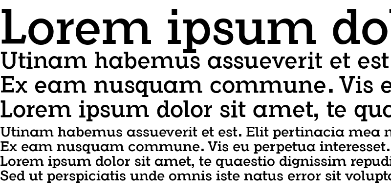 Sample of Flamante Serif Book