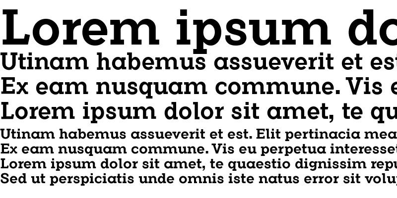 Sample of Flamante Serif Medium