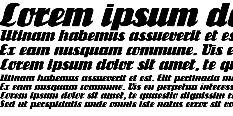 Sample of FlandersRide Italic
