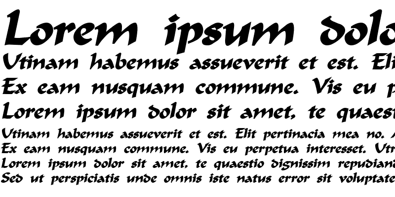 Sample of FlatBrush Bold Italic