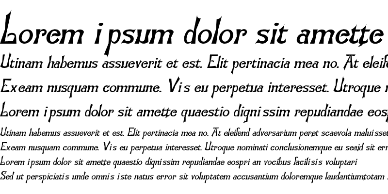 Sample of Flemish-Normal-Italic