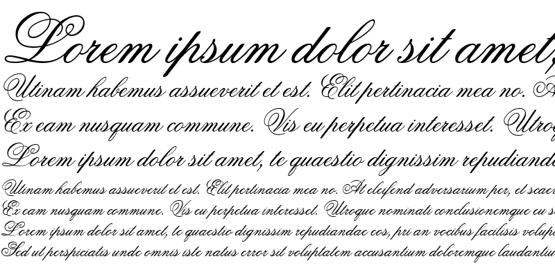 Sample of Flemish Script ES